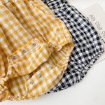【73-100cm】ロンパース チェック柄 ノースリーブ 可愛い ベビー服 - 画像 (14)
