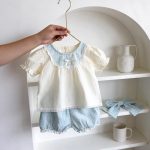 【73-110cm】ブラウス&パンツ パフスリーブ 女の子 - 画像 (4)