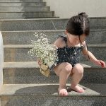 【73-130cm】水着 INS映え キャミソール 帽子付き 全2色 - 画像 (5)