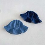 【66-90cm】オールインワン&帽子 デニム ノースリーブ カジュアル ベビー服 - 画像 (6)