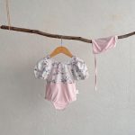 【73-120cm】水着 小花 可愛い スイムウェア&帽子 - 画像 (7)