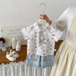 【73-100cm】Tシャツorパンツ 半袖 スター柄 カジュアル - 画像 (6)