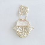 【66-90cm】セットアップ キャミソール&ブルマ&帽子 クリーム おしゃれ - 画像 (4)
