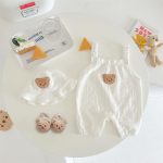 【66-100cm】サロペット&帽子 クマ柄 可愛い ベビー服 - 画像 (7)