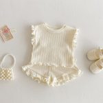 【73-120cm】セットアップ パステルカラー リブ 女の子 - 画像 (3)