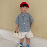 【80-150cm】セットアップorワンピース ブルーチェック - 画像 (9)
