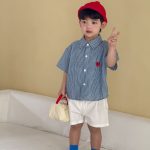 【80-150cm】セットアップorワンピース ブルーチェック - 画像 (5)