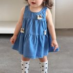 【73-100cm】デニムワンピース ウサギ ディリー 女の子 - 画像 (8)