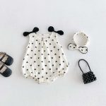 【66-90cm】ロンパース 可愛い ハート ベビー服 - 画像 (2)