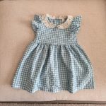 【80-150cm】セットアップorワンピース ライトブルーチェック - 画像 (14)