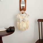 【66-90cm】ロンパース ドット 蝶結び 可愛い ベビー服 - 画像 (4)