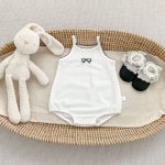 【66-90cm】ロンパース 蝶結び ホワイト 可愛い 女の子 ベビー服 - 画像 (5)