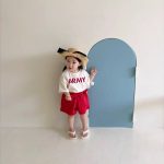 【80-160cm】半袖Tシャツ ベビー 韓国風 英字柄 - 画像 (10)