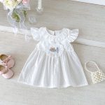 【73-110cm】ワンピース 可愛い ドット クマ - 画像 (8)