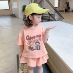 【80-130cm】セットアップ 女の子 英字柄 カートゥーン - 画像 (5)