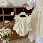 【66-100cm】セットアップ チェリー柄 トップス&ブルマ - 画像 (8)