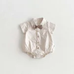 【66-90cm】ロンパース ベビー フォマール リボン付き - 画像 (7)