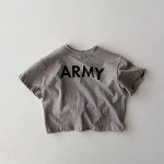 【80-160cm】半袖Tシャツ ベビー 韓国風 英字柄 - 画像 (4)