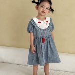 【80-150cm】セットアップorワンピース ブルーチェック - 画像 (8)