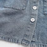 【66-100cm】セットアップ デニム 半袖 カジュアル ベビー服 - 画像 (9)