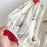 【66-90cm】ロンパース 可愛い イチゴ ベビー服 - 画像 (10)