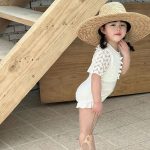 【90-140cm】水着 レースデザイン おしゃれ 女の子 スイムウェア - 画像 (11)