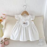 【73-110cm】ワンピース 可愛い ドット クマ - 画像 (2)