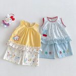 【73-120cm】セットアップ チェリー/スター柄 可愛い 女の子 - 画像 (9)