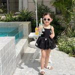 【90-140cm】水着 リボン 可愛い 女の子 スイムウェア - 画像 (6)