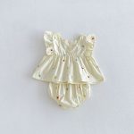 【66-100cm】セットアップ チェリー柄 トップス&ブルマ - 画像 (7)