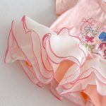 【73-120cm】半袖Tシャツ ベビー チュール フリル プリント - 画像 (5)