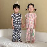 【80-150cm】セットアップ カートゥーン 履きやすい ゆったり