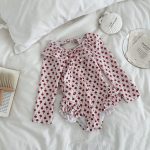 【90-150cm】水着 女の子 カートゥーン小花柄 ビーチ スイムウェア - 画像 (4)