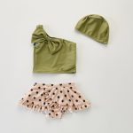 【66-120cm】水着リボン ドット柄 スイムウェア - 画像 (4)