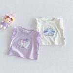 【73-120cm】タンクトップ 女の子 フリル袖 可愛い 子供服 - 画像 (2)