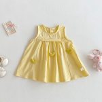 【73-120cm】ワンピース ベビー 女の子 ハート ノースリーブ - 画像 (9)