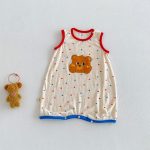 【66-90cm】カバーオール ベビー ドット カートゥーン - 画像 (9)
