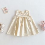 【73-120cm】ワンピース ベビー 女の子 ハート ノースリーブ - 画像 (10)
