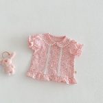 【73-120cm】シャツ or パンツ ベビー 女の子 小花柄 レース フリル - 画像 (8)