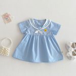 【73-120cm】ワンピース ベビー 女の子 可愛い セーラー - 画像 (10)