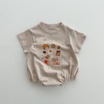 【66-100cm】ロンパース or Tシャツ ベビー プリント コットン - 画像 (9)