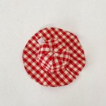 【73-110cm】セットアップor帽子 ベビー チェック柄 通園・お出かけに - 画像 (4)