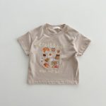 【66-100cm】ロンパース or Tシャツ ベビー プリント コットン - 画像 (8)
