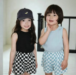 【73-120cm】ショートパンツ ベビー チェック柄 履きやすい - 画像 (3)