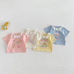 【73-120cm】Tシャツ 可愛い ガールズ 着心地良い トップス - 画像 (7)