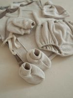 【66-90cm】セットアップ ベビー 韓国風 無地 ワッフル - 画像 (8)
