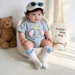 【予約販売】【66-100cm】ロンパース 可愛い ゾウ柄 ベビー服 - 画像 (4)