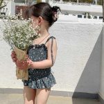 【73-130cm】水着 INS映え キャミソール 帽子付き 全2色 - 画像 (9)