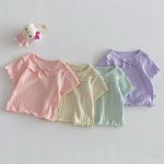 【80-120cm】Tシャツ パステルカラー 柔らか 女の子 トップス - 画像 (17)