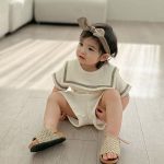 【73-100cm】セットアップ ベビー セーラー風 ナチュラル - 画像 (11)